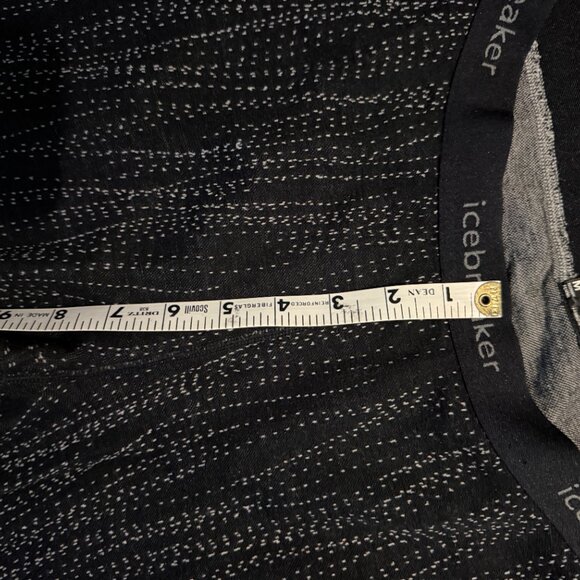 icebreaker wool leggings long underwear 260 medium black snow print - Picture 6 of 6